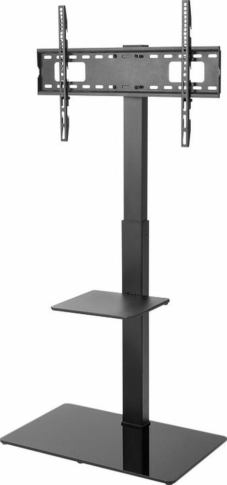 REXANT 38-0318 Напольная стойка с кронштейном для телевизора 37 quot;-70 quot;, с дополнительной полкой для медиаоборудования, серия PROFI REXANT