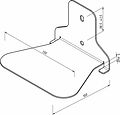 REXANT 38-0634 Держатель для книг, настенный, черный REXANT