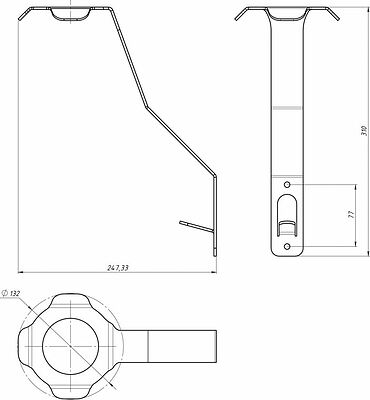 REXANT 38-0659 Держатель для шлемов и экипировки, настенный, черный REXANT