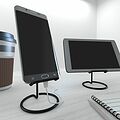 REXANT 38-0717 Держатель для смартфонов и планшетов, настольный, черный REXANT
