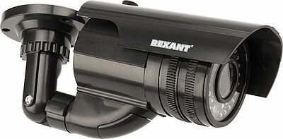 REXANT 45-0250 Муляж камеры уличный, цилиндрический, черный REXANT