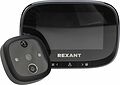 REXANT 45-1115 Видеоглазок дверной REXANT (DV-115) с цветным LCD-дисплеем 4.3 quot; с функцией записи фото/видео по движению, встроенный звонок, ночной режим работы