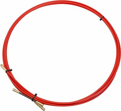 REXANT 47-1005 Протяжка кабельная (мини-УЗК в бухте), стеклопруток, d=3,5мм, 5м, красная REXANT