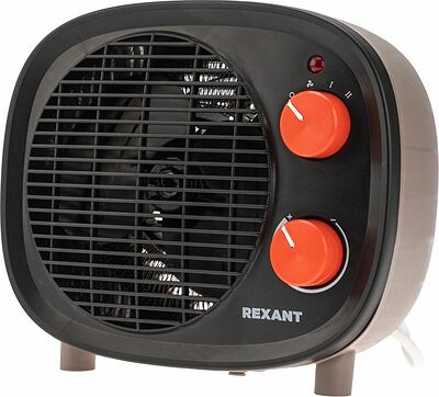REXANT 60-0034 Тепловентилятор электрический настольный 2кВт со спиральным нагревательным элементом, черный REXANT