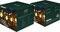 REXANT 602-2423 Гирлянда садовая Канэри, 20м, 3000К, встроенный аккумулятор, солнечная панель, коллекция Лондон REXANT