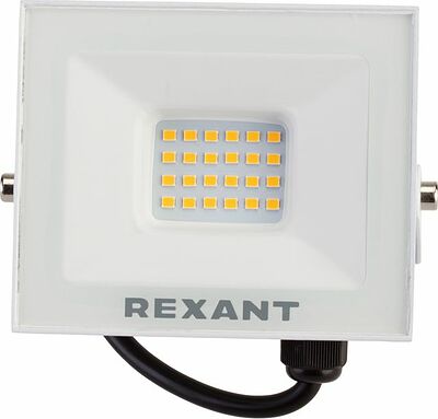 REXANT 605-028 Прожектор светодиодный СДО 30Вт 2400Лм 3000K теплый свет, белый корпус REXANT