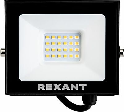 REXANT 605-032 Прожектор светодиодный СДО 30Вт 2400Лм 4000K нейтральный свет, черный корпус REXANT