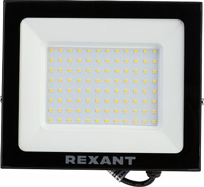REXANT 605-034 Прожектор светодиодный СДО 100Вт 8000Лм 4000K нейтральный свет, черный корпус REXANT