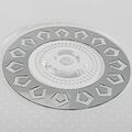 REXANT 650-1018 Светильник настенно-потолочный Aqua LED 36 Вт 2700-6500 К, управление с пульта и с выключателя, диммирование, встроенный ночник L REXANT