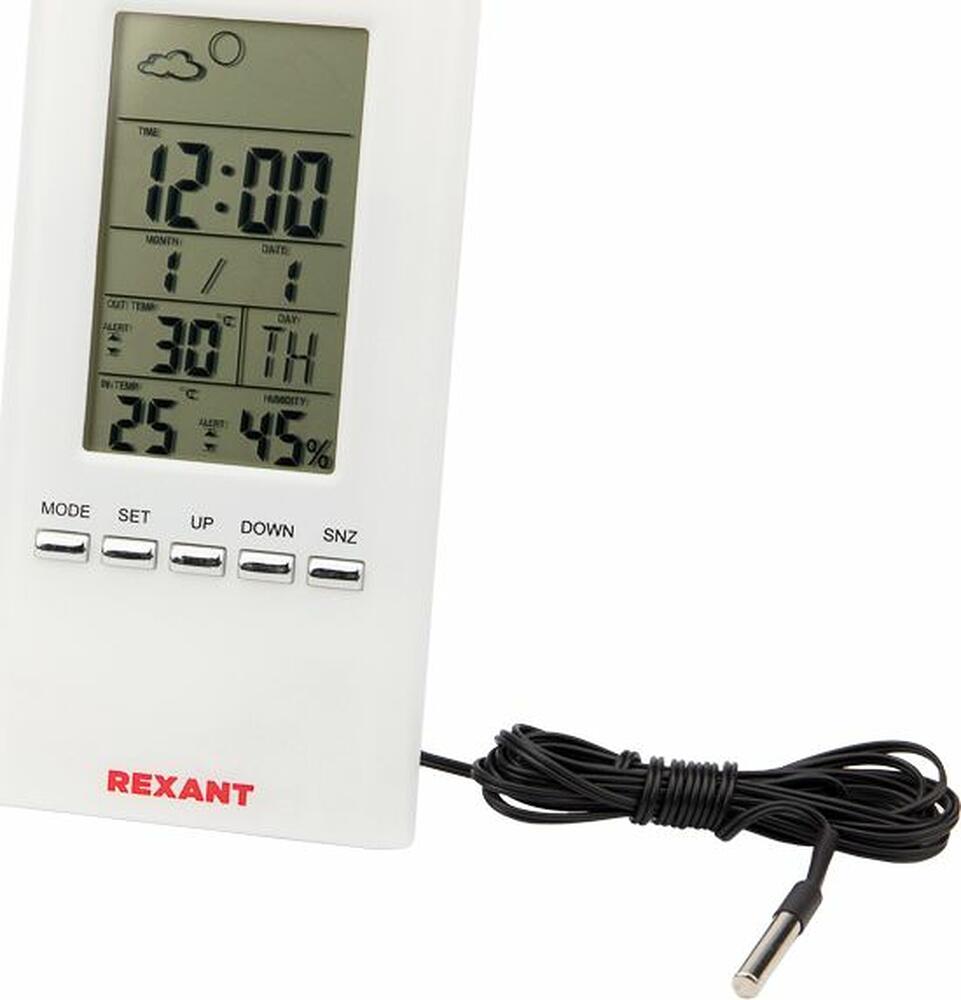 REXANT 70-0513 Метеостанция комнатно-уличная S3331SC с проводным датчиком REXANT