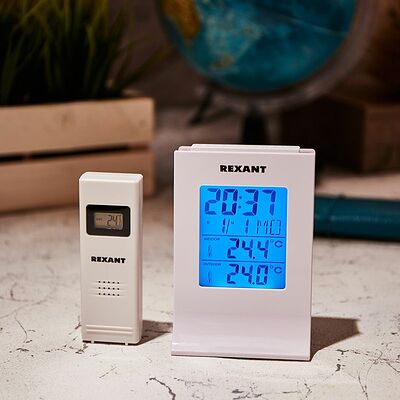 REXANT 70-0595 Метеостанция с беспроводным выносным датчиком REXANT