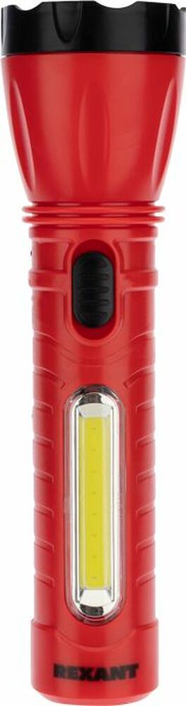 REXANT 75-711 Фонарь универсальный, двухрежимный, со встроенной евровилкой, зарядка от сети 220В, СОВ REXANT