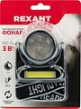 REXANT 75-719 Фонарь налобный, двухрежимный, поворотный, с евровилкой, зарядка от сети 220В REXANT
