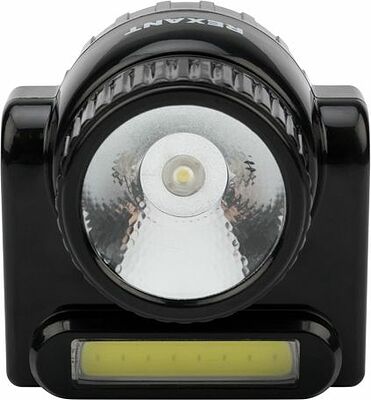 REXANT 75-719 Фонарь налобный, двухрежимный, поворотный, с евровилкой, зарядка от сети 220В REXANT