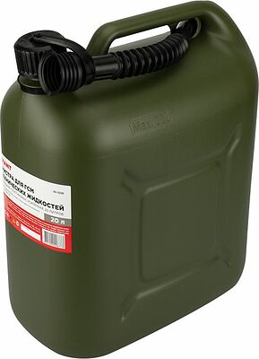 REXANT 80-0206 Канистра для ГСМ и технических жидкостей, вертикальная, 20л, пластиковая, усиленная REXANT