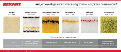 REXANT 89-0031 Валик вспененный пенополиуретан, ширина ролика 140 мм, Ø 42 мм, бюгель 6 мм REXANT