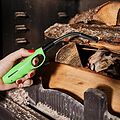 СОКОЛ 61-0965 Бытовая газовая пьезозажигалка с классическим пламенем многоразовая (1 шт.) зеленая СК-302W с гибким стержнем СОКОЛ