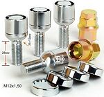 Вектор 385110X2 Секретный болт хром сфера вращ. Кольцо 2 ключа 12x1,5x28