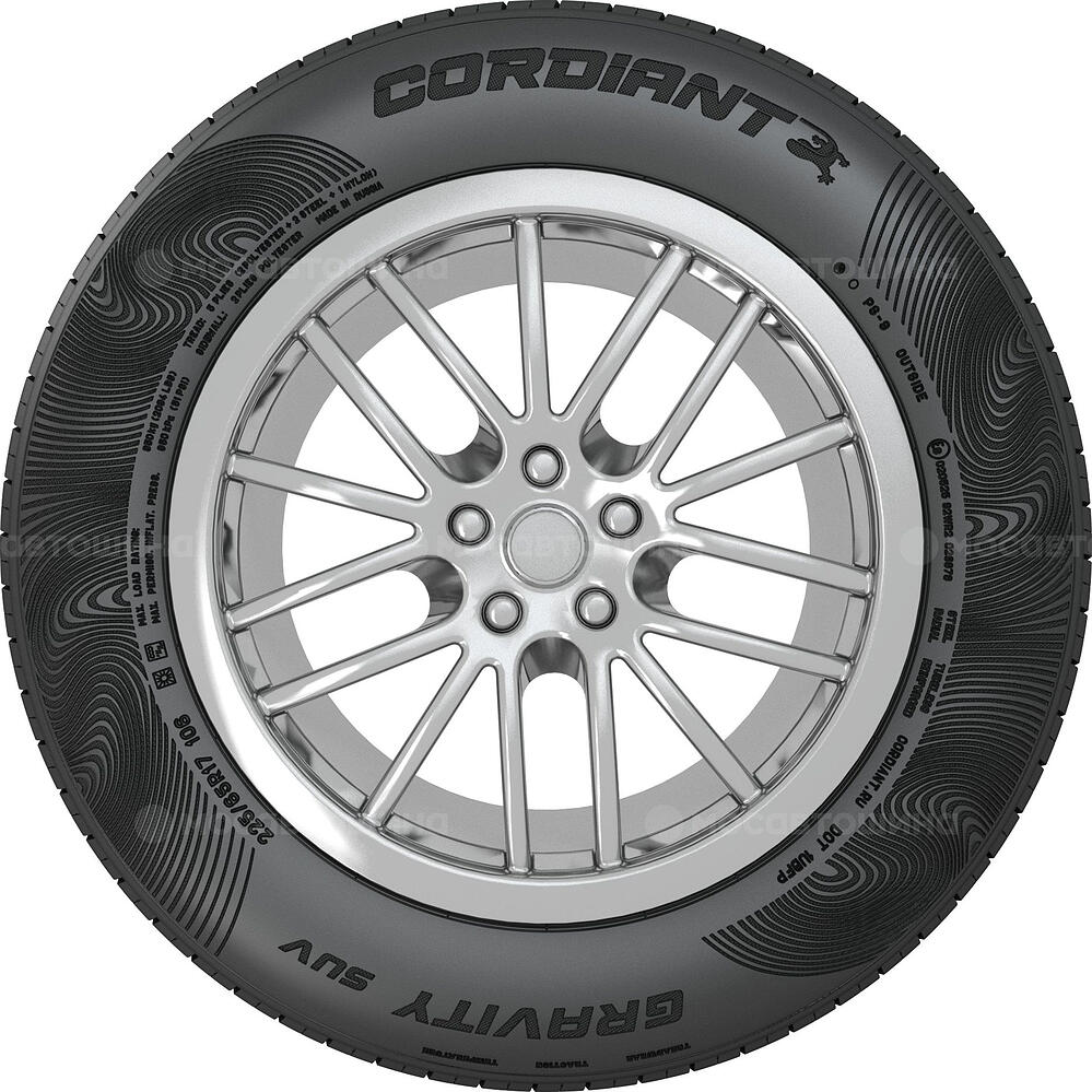 Vista lateral Cordiant Gravity SUV 205/65 R16 99H