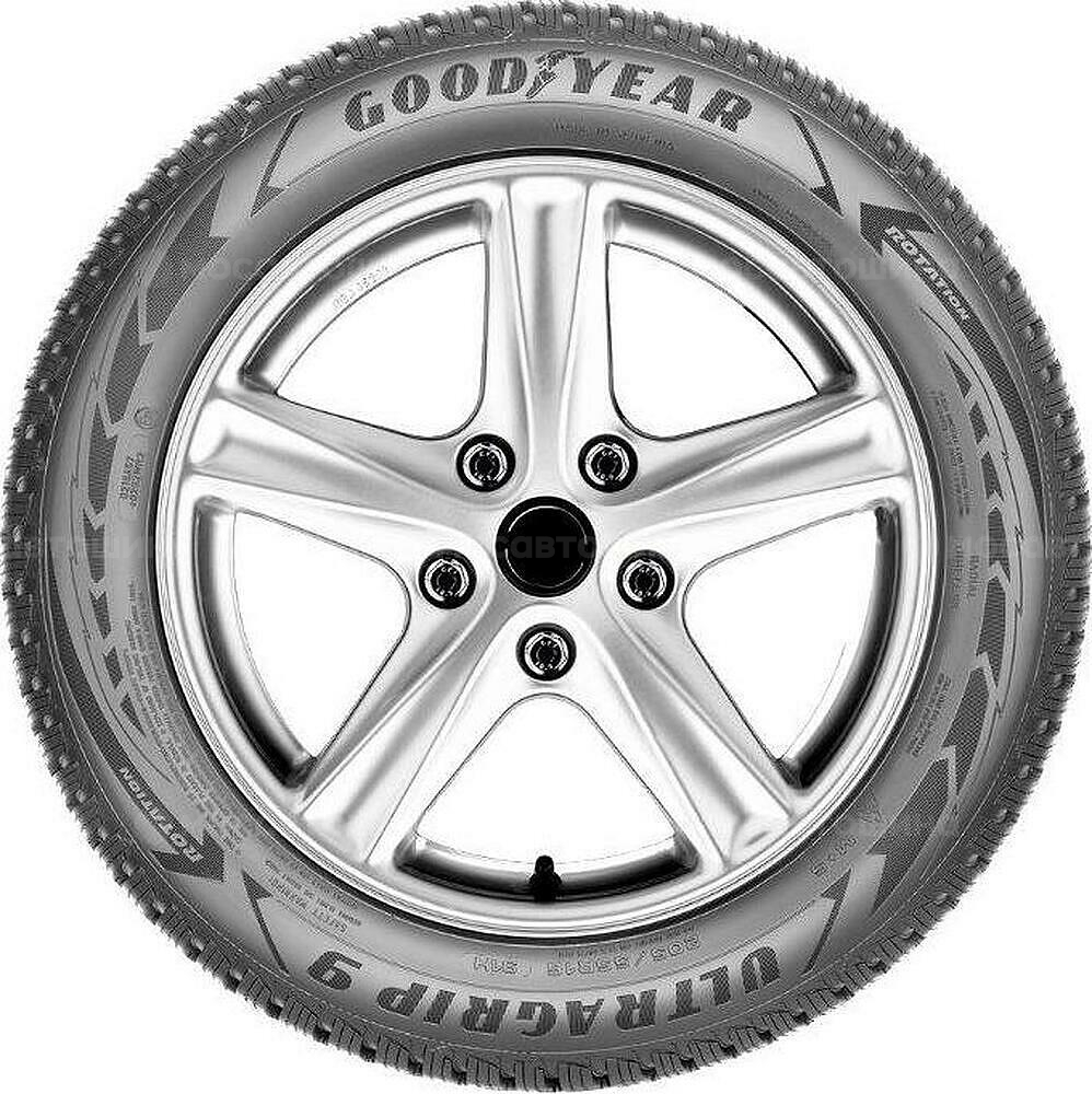 Vista lateral Goodyear Ultragrip 9+ 155/65 R14 75T 