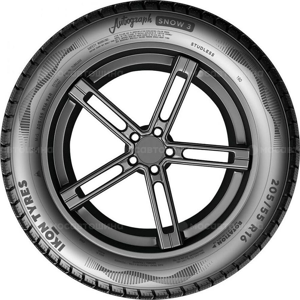 Vista lateral  Ikon Autograph Snow 3 195/55 R16 91R XL