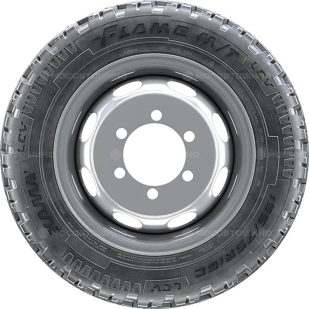 Vista lateral  Кама Flame M/T LCV 195/75 R16 107N