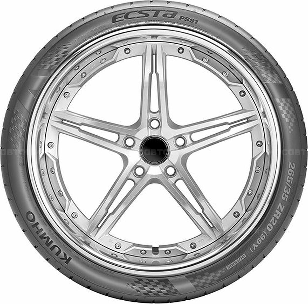 Vista lateral  Kumho Ecsta PS91 245/45 R19 99Y