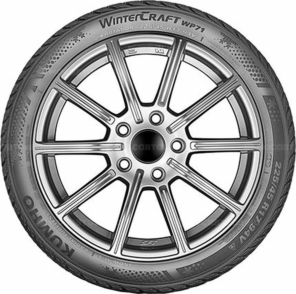 Vista lateral Kumho Wintercraft WP71 235/40 R19 92V