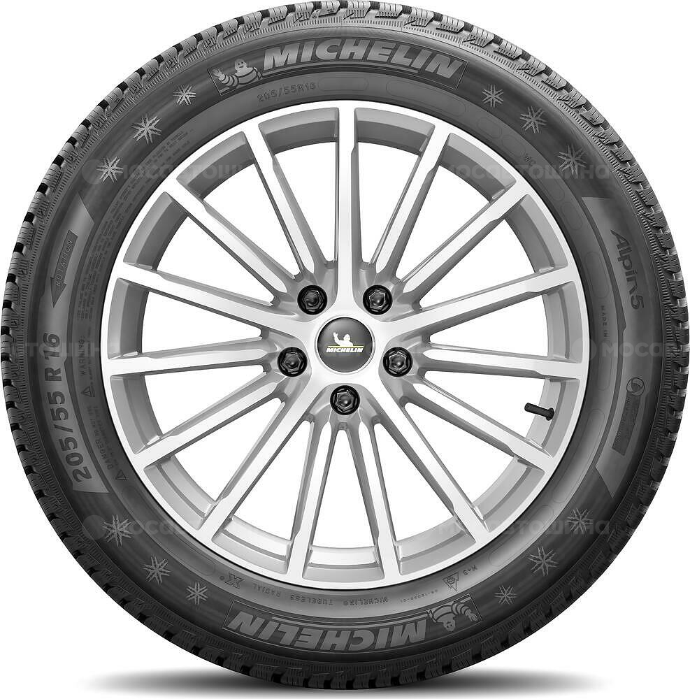 Vista lateral Michelin Alpin A5 205/55 R16 91T