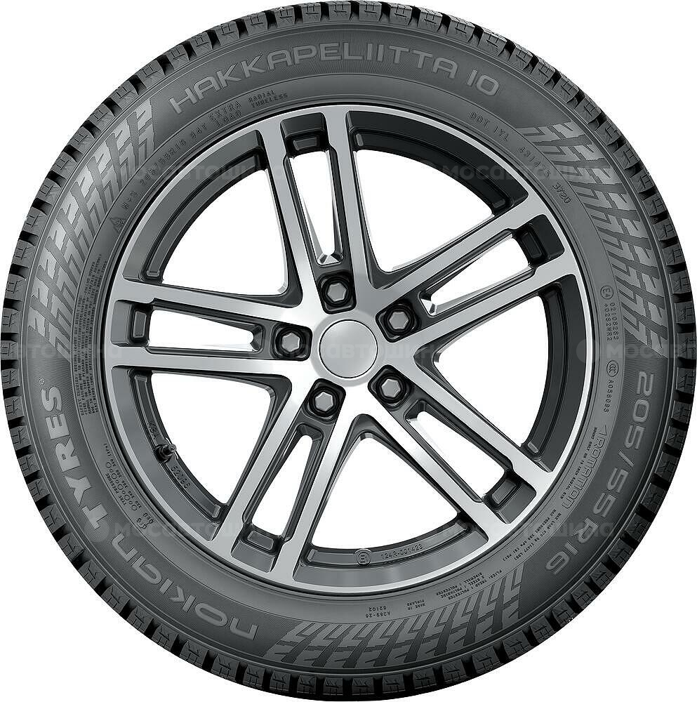 Vista lateral  Nokian Hakkapeliitta 10 215/55 R17 98T XL