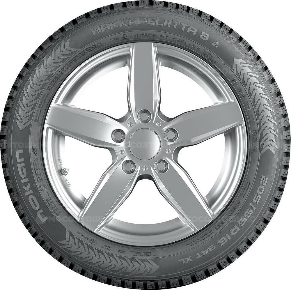 Vista lateral Nokian Hakkapeliitta 8 215/55 R17 98R