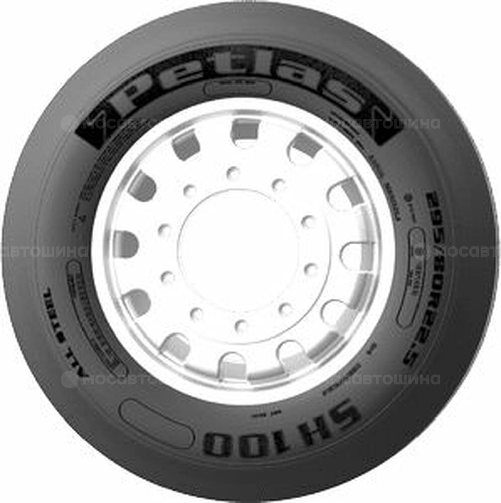 Vista lateral  Petlas SH100 285/70 R19,5 146/144L 3PMSF (Рулевая и прицепная ось)