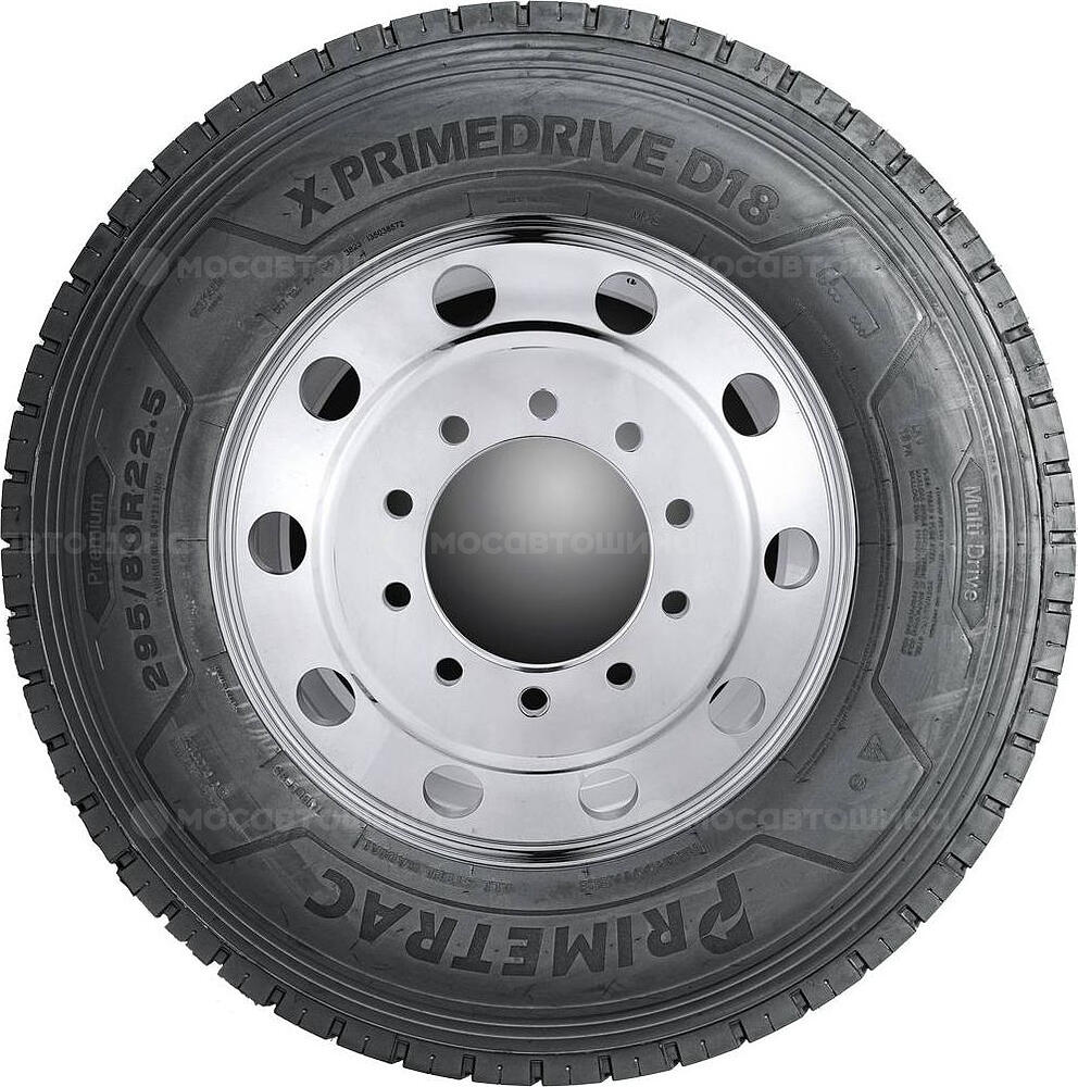 Vista lateral  Primetrac X Primedrive D18 315/80 R22,5 156/150L 3PMSF (Ведущая ось)