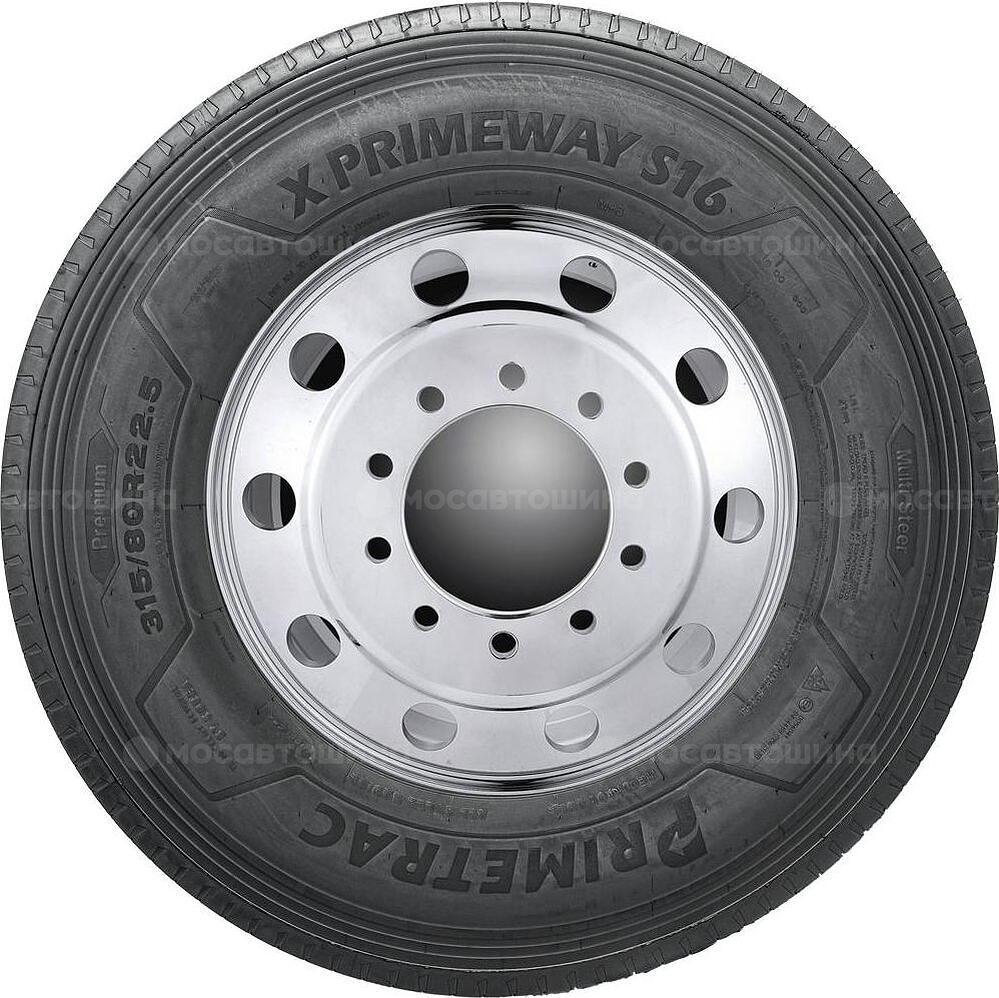 Vista lateral  Primetrac X Primeway S16 315/70 R22,5 156/150L 3PMSF (Рулевая ось)