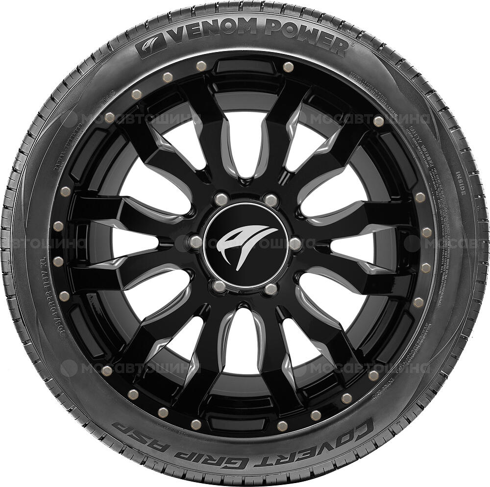 Vista lateral Venom Power Covert Grip ASP 285/40 ZR23 107Y (BLK)