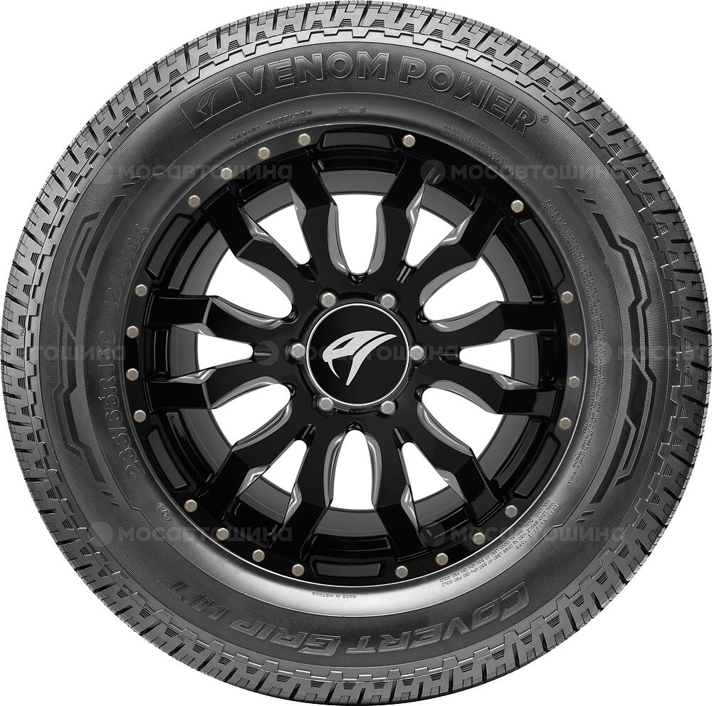 Vista lateral Venom Power Covert Grip H/T LT245/75 R16 120/116R (BLK)