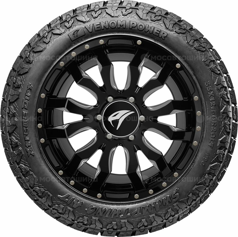 Vista lateral Venom Power Swampthing A/T 35x12,5x22LT 117R (BLK)