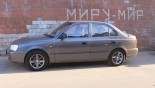 Диски Скад Селена на автомобиле Hyundai Accent Диски Скад Селена на автомобиле Hyundai Accent