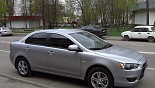 Диски Mitsubishi MI6 на автомобиле Mitsubishi Lancer X Диски Mitsubishi MI6 на автомобиле Mitsubishi Lancer X