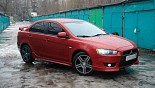 Диски Forsage P1340 на автомобиле Mitsubishi Lancer X Диски Forsage P1340 на автомобиле Mitsubishi Lancer X