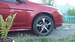 Диски Zepp Rocket на автомобиле Mitsubishi Lancer X Диски Zepp Rocket на автомобиле Mitsubishi Lancer X