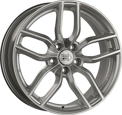 1000Miglia MM039 8x18 5x112 ET 39 Dia 66.45 Silver Gloss