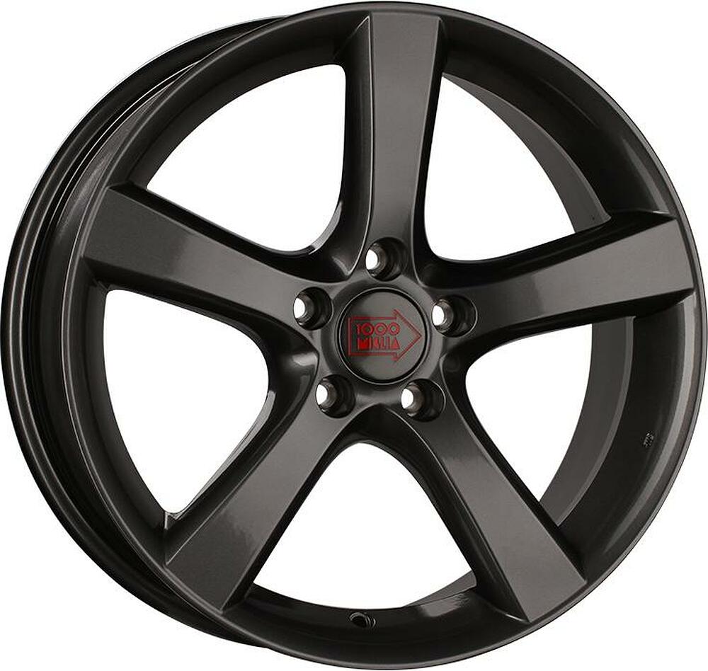 1000Miglia MM1001 8x18 5x112 ET 35 Dia 66.6 Dark Anthracite High Gloss