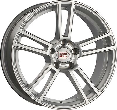 1000Miglia MM1002 8x18 5x120 ET 35 Dia 72.6 Matt Silver Polished