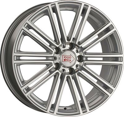 1000Miglia MM1005 8.5x20 5x112 ET 32 Dia 66.6 Matt Silver Polished