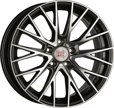 1000Miglia MM1009 8x18 5x108 ET 40 Dia 63.4 Dark Anthracite Polished