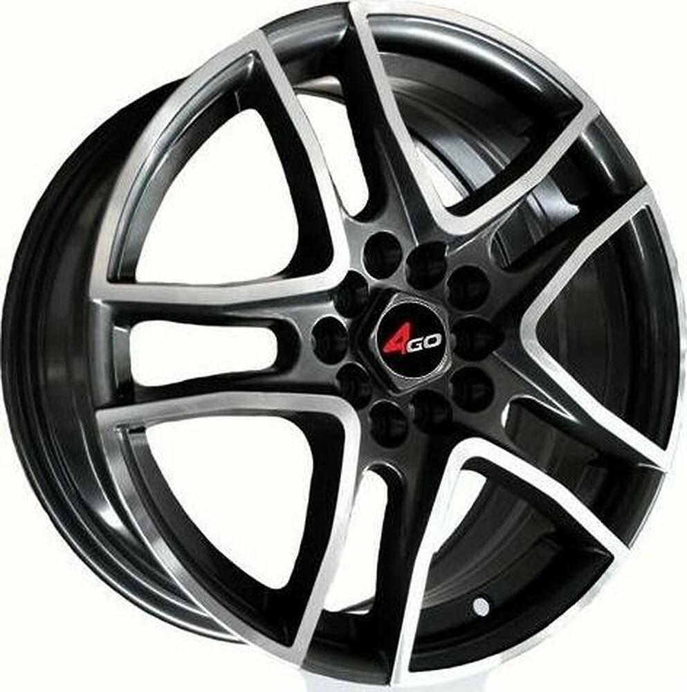 4GO 5350 6.5x15 4x100 ET 40 Dia 67.1 Silver