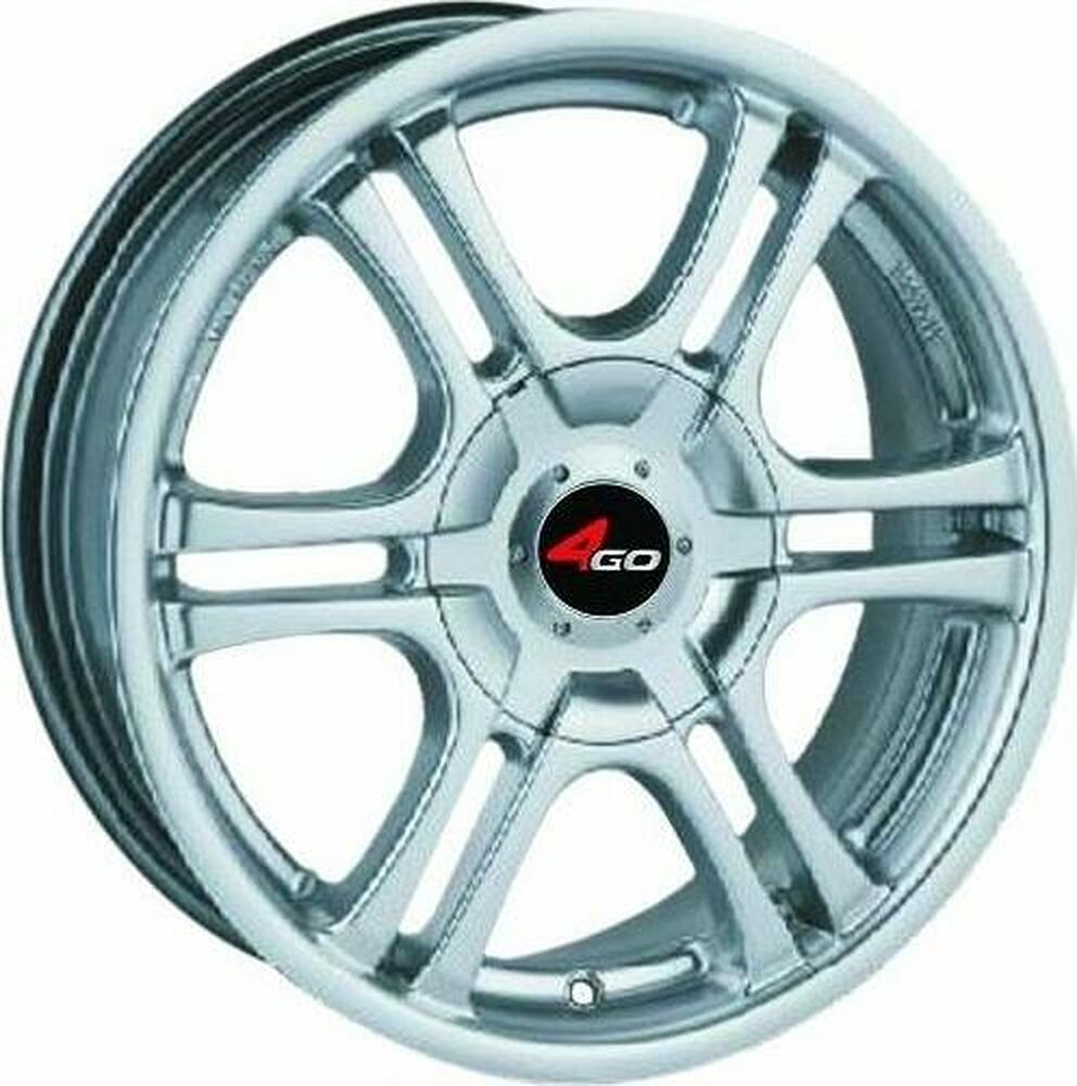 4GO 629 6x14 4x100 ET 40 Dia 67.1 Silver