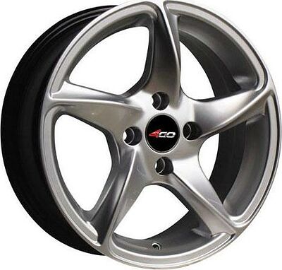 4GO 63 6x14 4x100 ET 35 Dia 67.1 Silver