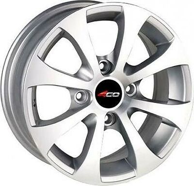 4GO 806 6x14 4x100 ET 40 Dia 67.1 Silver